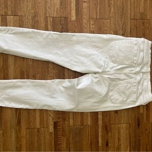 Free People white distressed skinny jeans, size 31